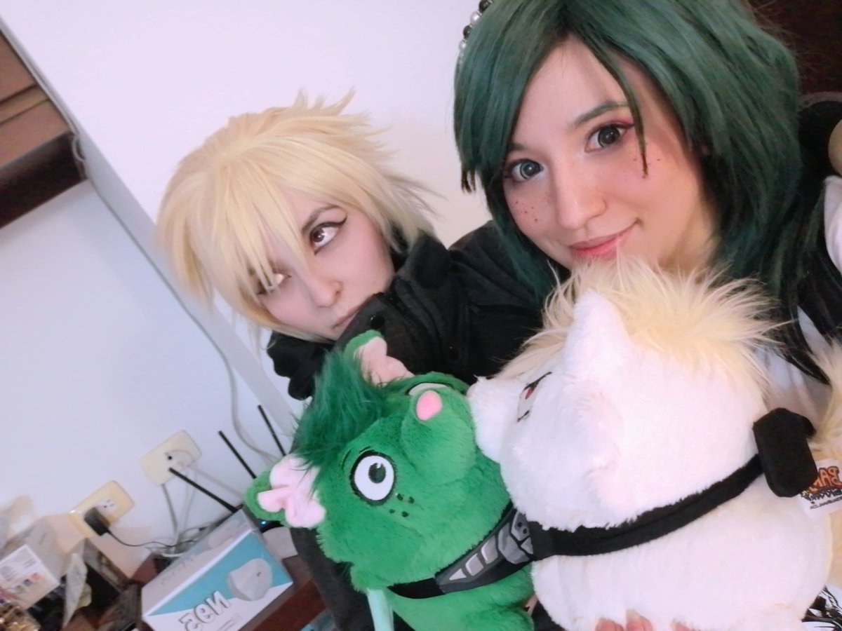 NyuuNiko's tweet photo. Happy San Valentine's day! 🧡💚🧡💚
#bakudeku #katsudeku #wonderduo #bokynohero #SanValentin2021 #bakugrr #dekuwoof https://t.co/5wZpJMF51t