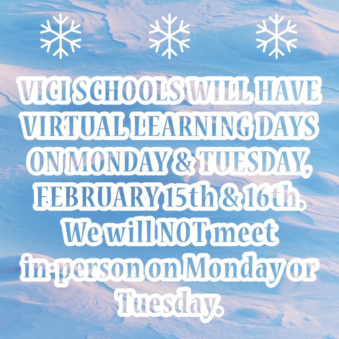 VPSINDIANS's tweet photo. Monday &amp; Tuesday are Virtual Learning Days. https://t.co/kfAi1sCuGF
