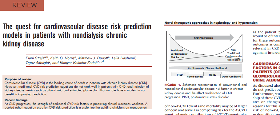 kamkalantar's tweet image. The quest for cardiovascular disease risk prediction models in patients with nondialysis chronic kidney disease #CKD #CardioVascular #RiskPrediction #veterans 
Current Opinion in Nephrology and Hypertension journals.lww.com/co-nephrolhype…