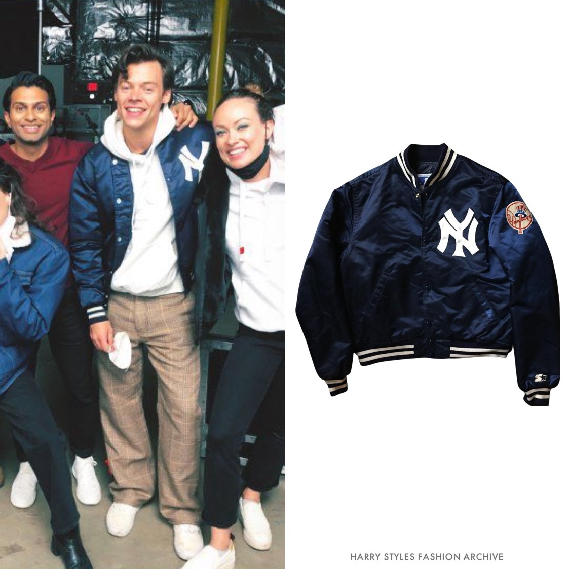 Harry Styles Fashion Archive on X: Harry wore a vintage @Yankees