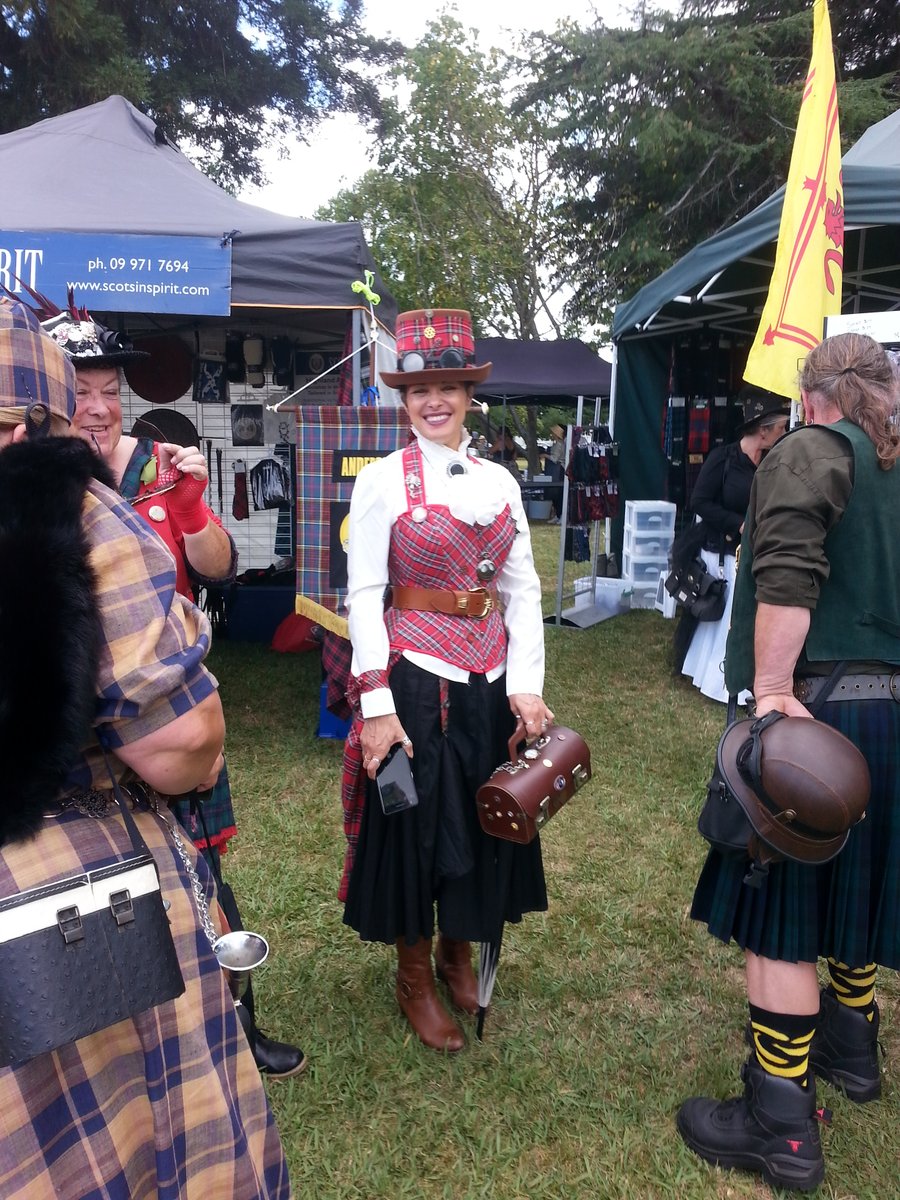 Lovely day at the Paeroa Highland Games last Saturday. congrats to the organisers. We were run off our feet, but really enjoyed meeting all who visited our stand -including the Steampunkers with their tartan creations!