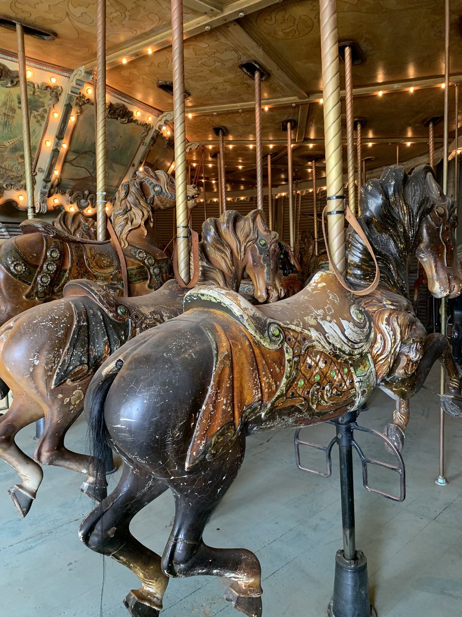 Raul talked about the painstaking work of replacing the real horsehair tails on the horses — having to soften and shape the hair and then make sure it was firmly fixed enough so that people would not yank it out — because that’s the first thing kids & adults do, they yank them.