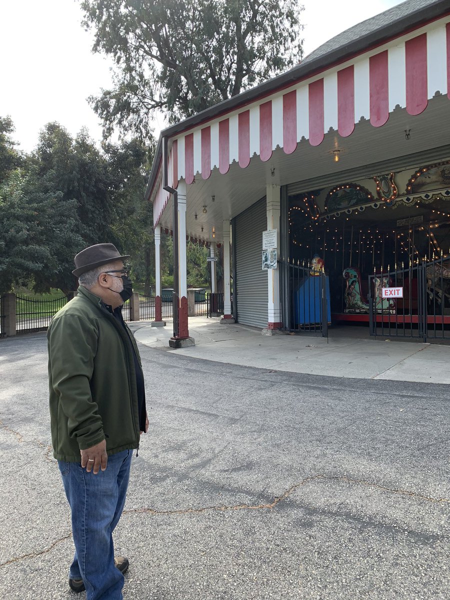 Raul Guerra told us he’d worked there on and off since he was 15. He remembered restoring and repainting different parts as a teenager.