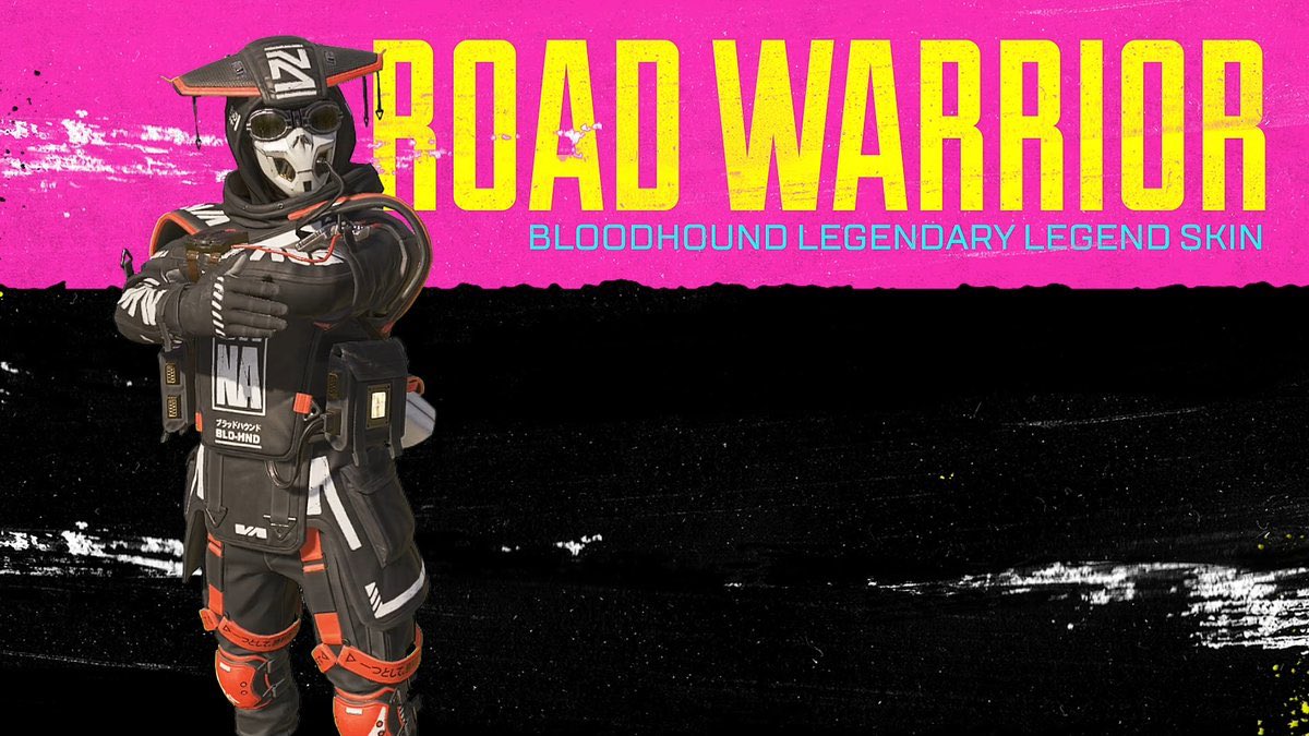 Rng legends in dev. Дорожный воин Bloodhound. Скин бладхаунд Road Warrior. Бладхаунд скины.