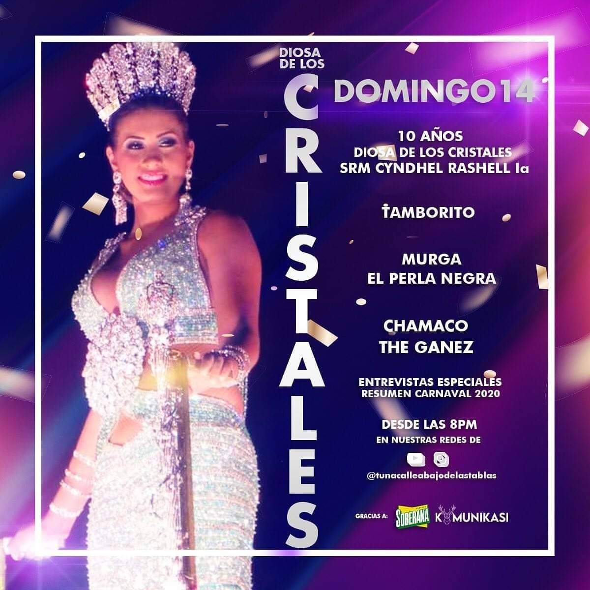 Te invitamos a disfrutar y compartir en familia desde tu hogar con La Mejor Tuna del País @calleabajodlt que este 2021 lleva a todos ustedes un poco de la esencia, cultura y tradición del Carnaval Tableño.

Suscríbete a su canal en Youtube: Tuna Calle Abajo de Las Tablas.