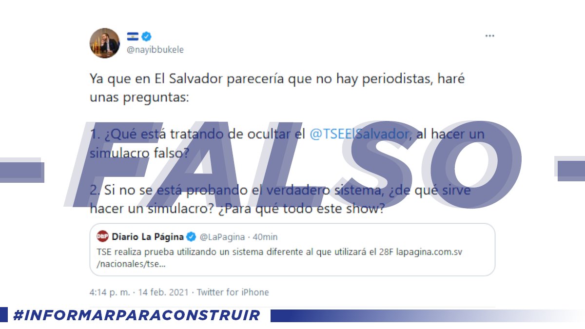 Tse El Salvador On Twitter Informarparaconstruir El Tse Implementa En El Simulacro El Mismo Sistema De Transmision Procesamiento Y Divulgacion De Resultados Electorales Preliminares Que Se Utilizara En Las Elecciones Del