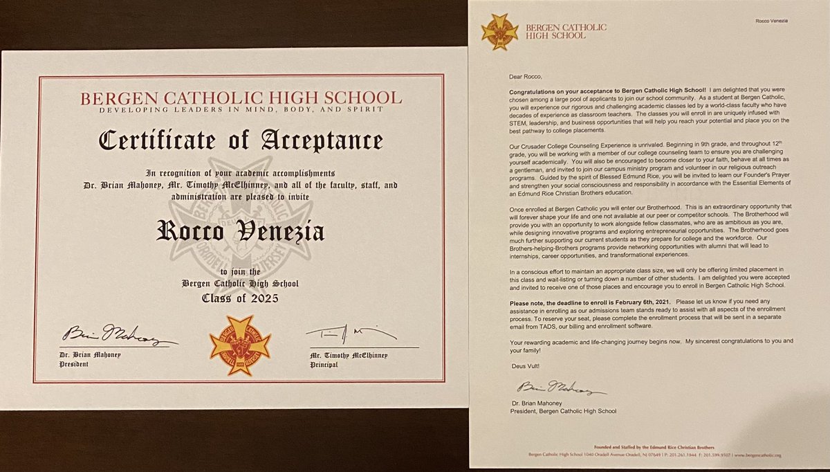 Extremely honored and proud to further my academic and athletic career at Bergen Catholic. Excited for the next four years. BC ‘25🇬🇬