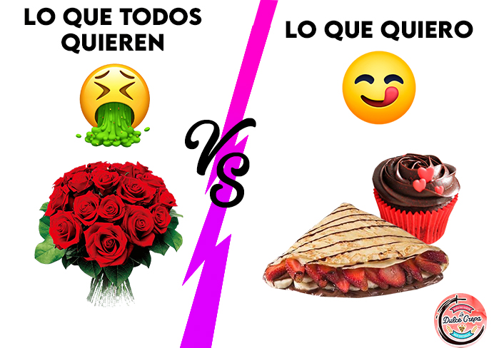 CrepaDulce's tweet photo. No gracias, no quiero rosas, 🤮quiero la deliciosa combinación de crepa + cupcake 😋, disponible a partir de hoy para todos ustedes los enamorados 😍, ven a probar esta exquisitez de mezcla. Apresúrate porque se está agotando. 👀 https://t.co/xP69INDazG