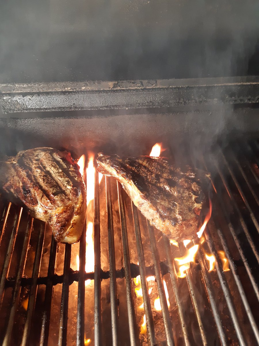 Mmmm steak #BBQ #wine #bbqlife #PEC #laceyestates