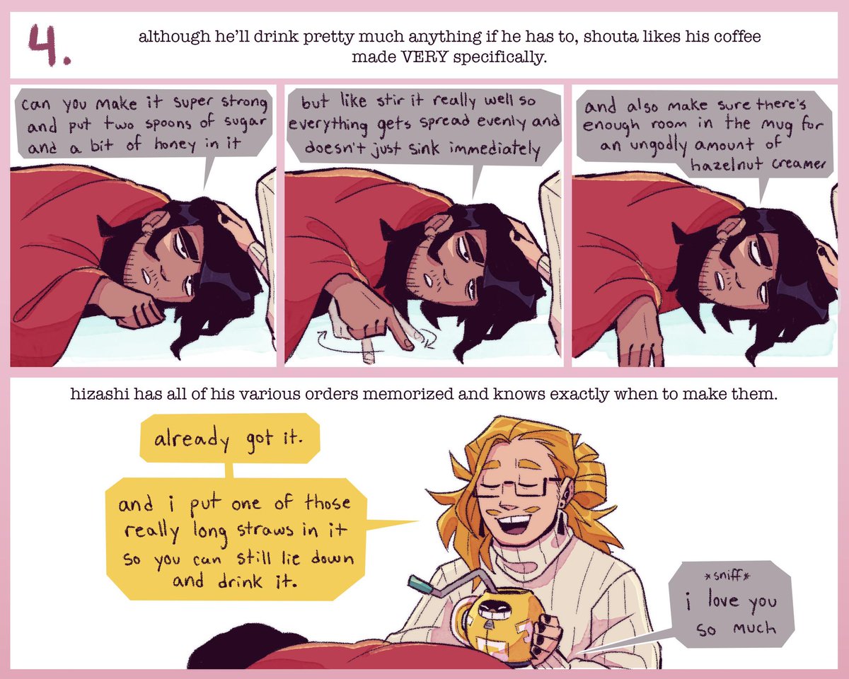 fernsnailz's tweet image. happy valentine’s day everyone, i am using today as an excuse to share some extremely specific erasermic headcanons i have because why not