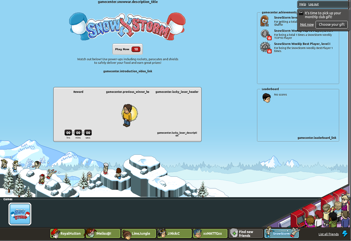 HabboTra's tweet photo. Dear @Habbo developers,

We are very happy for the temporary return of the old flash client and we really want thank you, but we have a small request:

Could you reactivate the old game center with Snowstorm?

We really would love play with it again for a while. 🥺🙏🏻 https://t.co/8iR351xE35