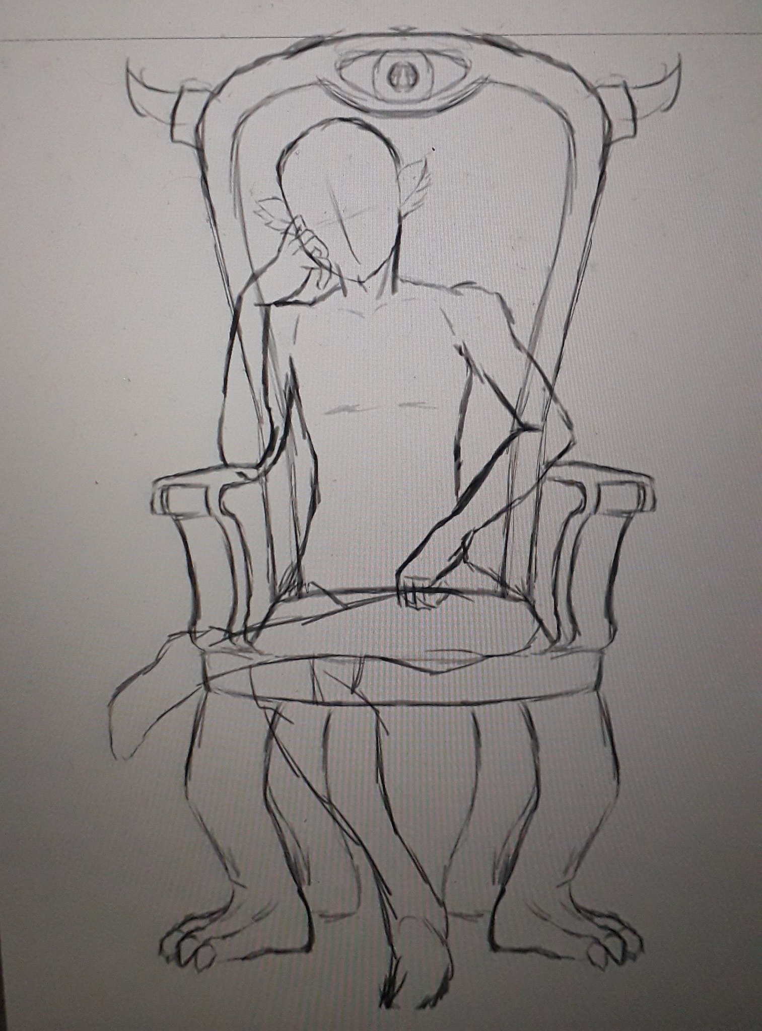 How to draw girl sitting pose
