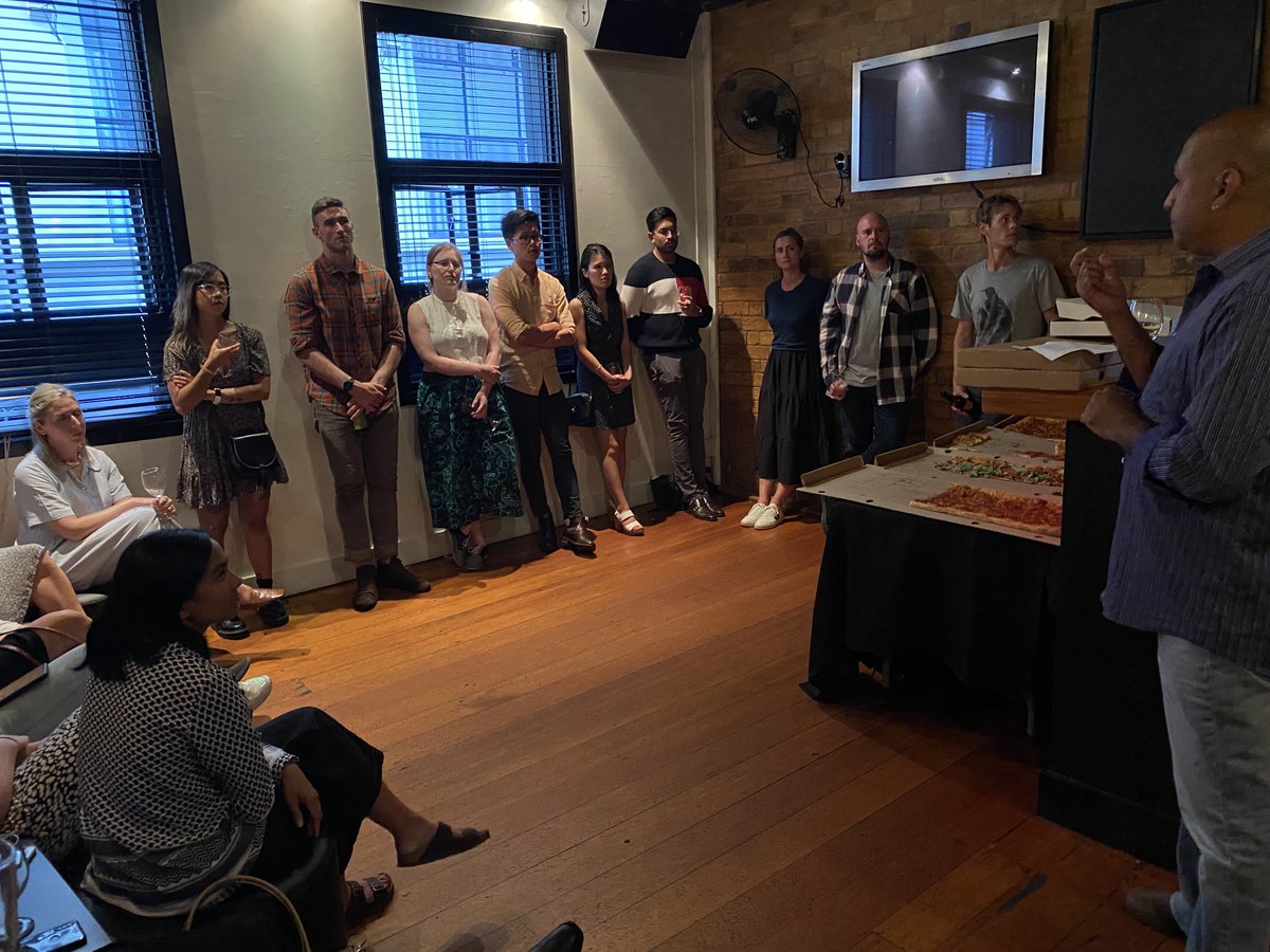 DrNavSidhu's tweet photo. Thank you to the local @ANZCA trainee committee for inviting me to speak to trainees on how to look after themselves after a clinical crisis. Great informal setting. The future looks bright!
#MedEd #ANZCAedu #ANZCAtrainees https://t.co/7Mwhx6uRx9