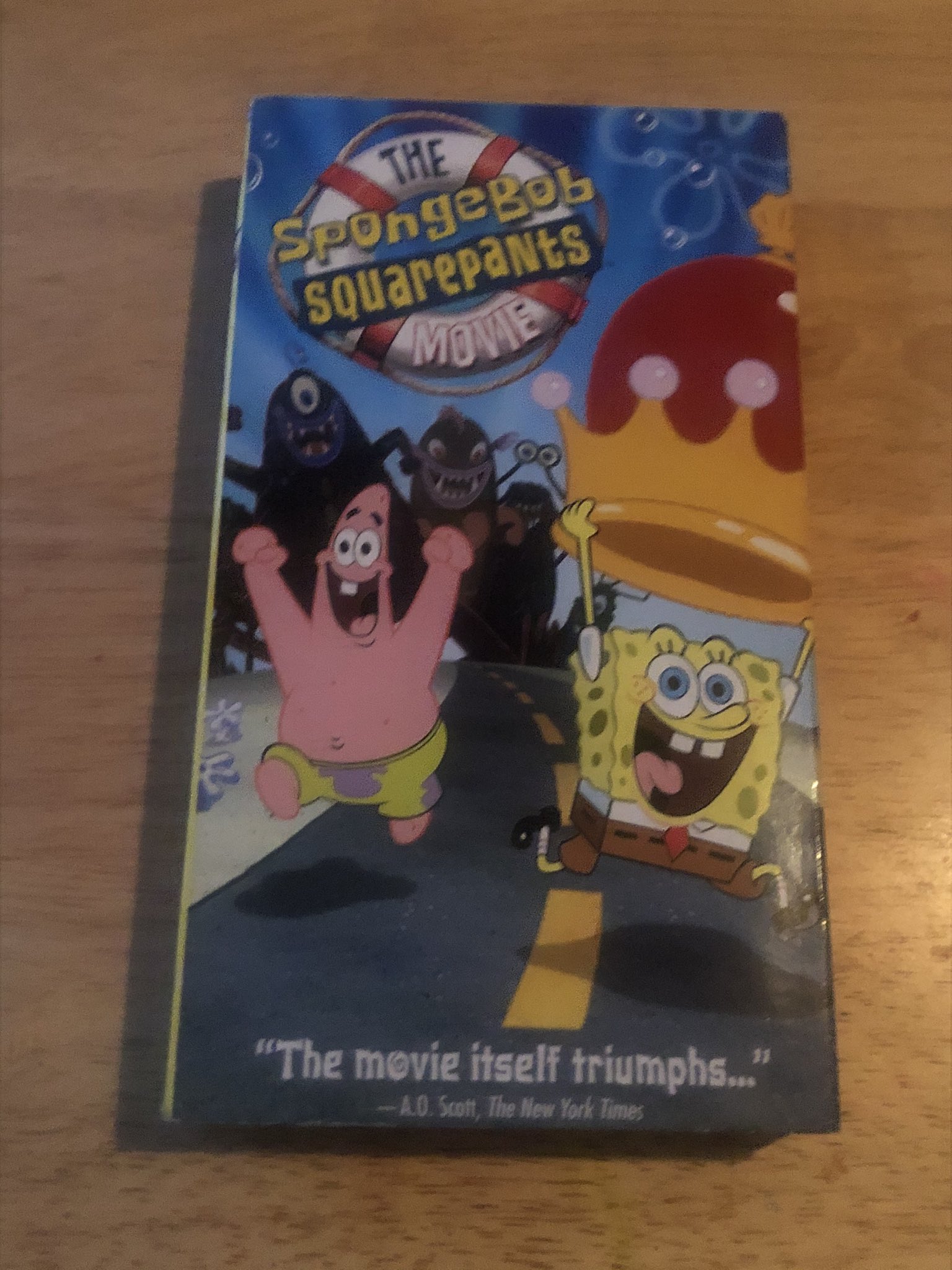 the spongebob squarepants movie vhs