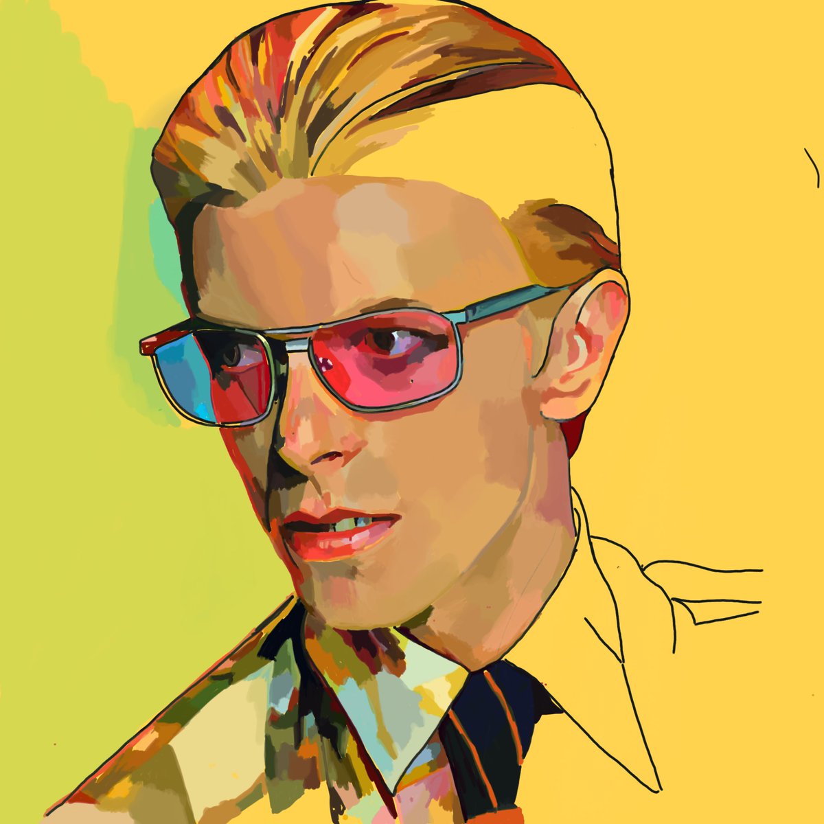 CathrionaCleary's tweet photo. #bowie #davidbowie #themanwhofelltoearth #digitalart workinprogress #etsy #cathrionaclearyart #lpotrait #digitalpainting #digitalportraits #thinkingpose #gettingthere #legend  #rocknroll #sketch #artista #artoninstagram #artstagram #artistofinstagram #painting #arts #arte https://t.co/kDZphrYhe5