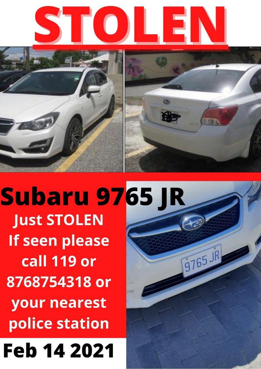 LAndreaj86's tweet image. Guys please I need your help my best friend car was stolen in the Papine area.

Please retweet to see if we could locate it. 

If seen guys please call 18768754318 or 911
@JamaicaConstab @CrimeBot 
@dennisbroox
