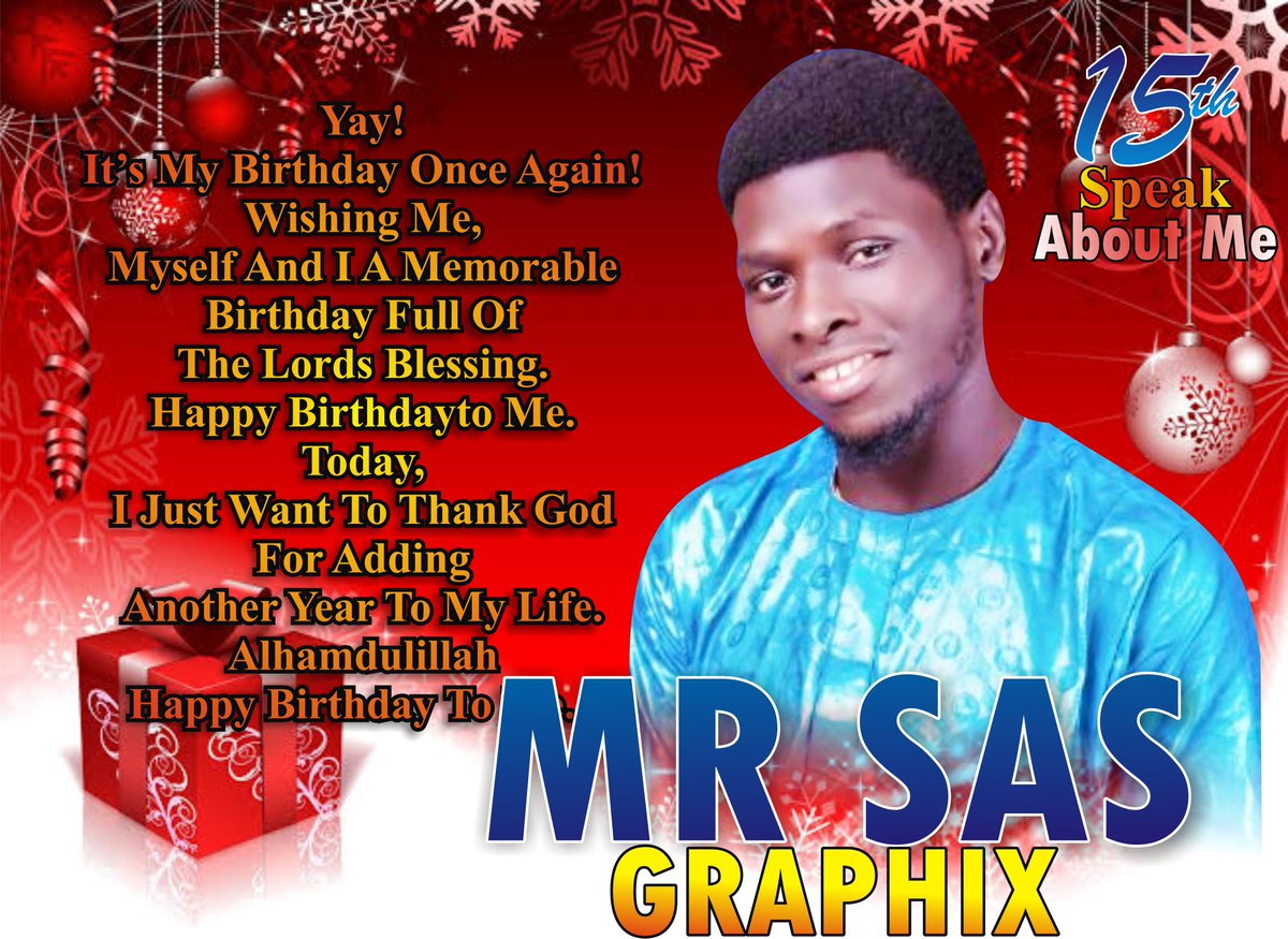 GraphixSas's tweet image. Yay! It’s my birthday once again! Wishing me, myself and I a memorable birthday full of the Lord’s blessings. Happy birthday to me.
Today, I just want to thank God for adding another year to my life. Happy birthday to me.