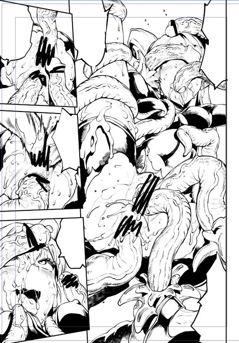 久々にガチ触手描いてるよ 