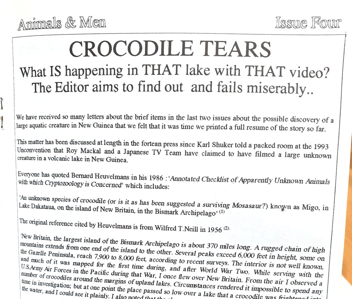Jon wrote about the footage and what it showed in A&M, his general conclusion being that it was exciting (more than the “unimpressive and amorphous blob” he was hoping it wouldn’t be) but difficult to interpret…  #cryptozoology  #lakemonsters
