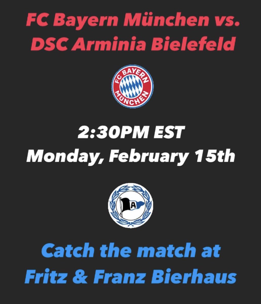Sure we’re not hosting official watch parties for the time being, but Fritz &amp; Franz Bierhaus (<a href="/miamibierhaus/">Fritz&Franz Bierhaus</a>) is open for any and all <a href="/FCBayernUS/">🇺🇸 FC Bayern US 🇨🇦</a> fans in Miami! #FCBDSC #Miami #MiaSanMia #PackMas #FCBayern