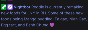 RHNews_'s tweet photo. Some Lunar New Year foods in Reddie's stream! (thread) https://t.co/79zzo6lVPR