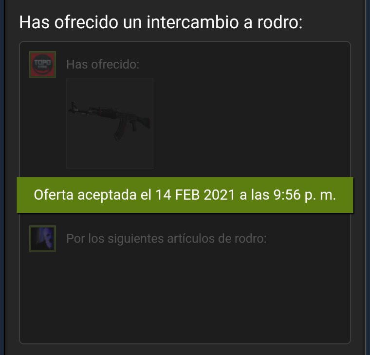 TopoStoreCSGO's tweet photo. ¡Nuevos topoclientes! ¡¡Gracias por elegirnos!! ♥️♥️ #CSGO #SKINS #ventas https://t.co/gNJokJfBVB