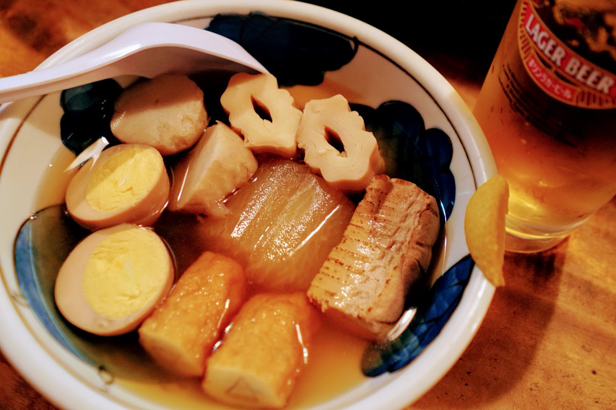 塩見なゆ Syupo 寒いうちに もう一回おでんが食べたいですね 写真 神楽坂 ちょうちん