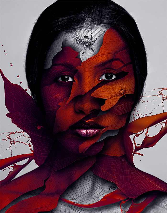 Realised you could also do stuff with photos of people. A revelation! Made so many pieces with  @CKnightPhoto we had ourselves a solo exhibition in Melbourne in 2009.