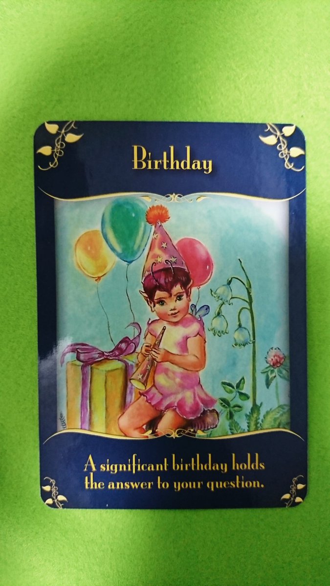 花守 星音 占い このタロットカードは Birthday 可愛い妖精と誕生日のカードです 本日は13 00 皆様のことをお待ちしております 桜占 タロット オラクル 占い 横浜 中華街 Yokohama Chinatown 手相 対面鑑定 バザール T Co