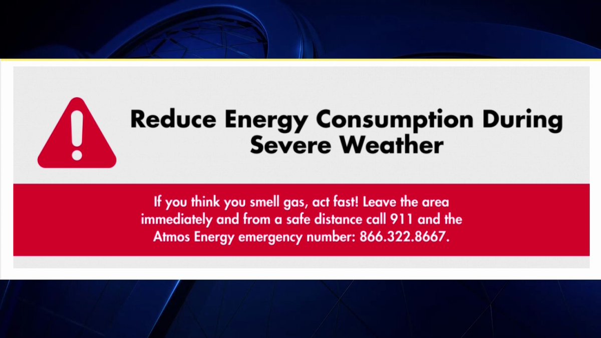 Atmos Energy Urges Residents to Reduce Energy Consumption During Severe Weather Pattern | trib.al/ax2CDzu