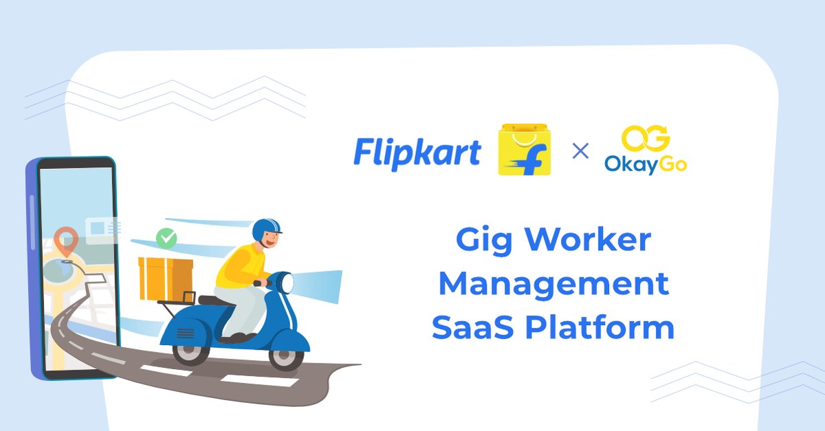 OkaygoIndia's tweet image. OkayGo is proud to collaborate with the largest e-commerce player in India - Flipkart.  To know more or to book a demo, contact us at contact@okaygo.in

#gigworkermanagement #saasproduct #workermanagement #collaboration #gigworkers #product #okaygo #gigmanagement #okaygobusiness