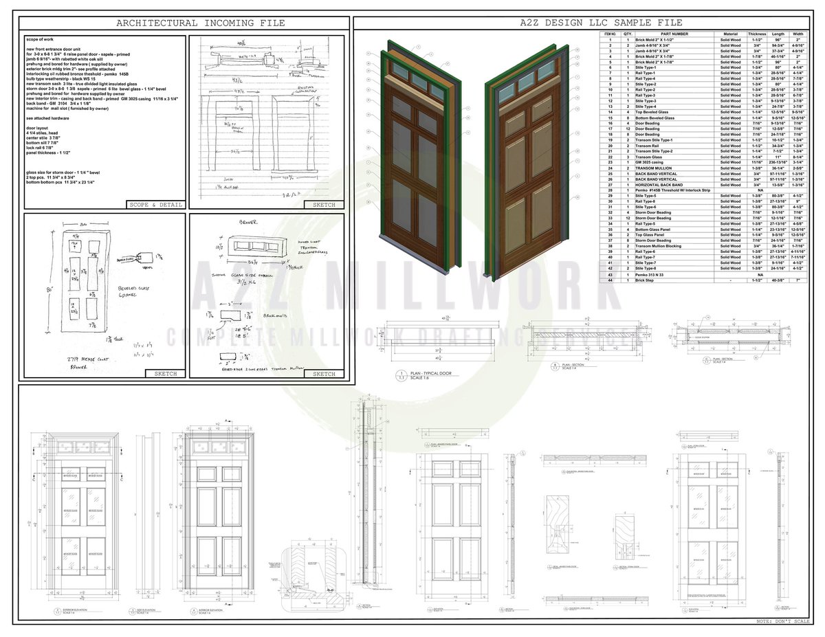 a2zmillwork's tweet photo. Design can be art.
Click the link below to our website to know more about us
https://t.co/0JpSGxDcVE
#a2zmillwork #millworkdraftingservices #outsourcingservices #CADdrawings
https://t.co/nZVy4hQk1w https://t.co/A43CpzKBYP