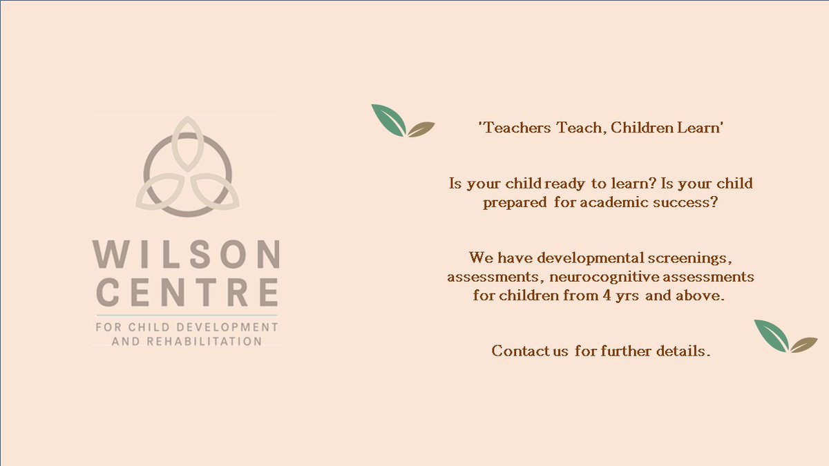 #children #development #learning #therapy #dubai #uae #sharjah #occupationaltherapy #speechtherapy 

Contact us for further details: 

WhatsApp: 050 981 6011 / 055 734 1159

E-Mail: info@wilsoncentre.ae 

Website: wilsoncentre.ae 

Office Number: 06 538 3114 / 04 394 4234