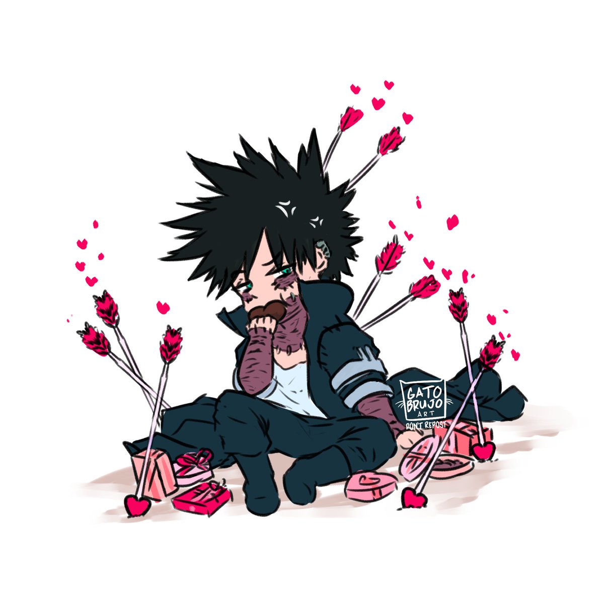 I give you some cute #chibi #dabihawks Dabi is in, only for the chocolates....