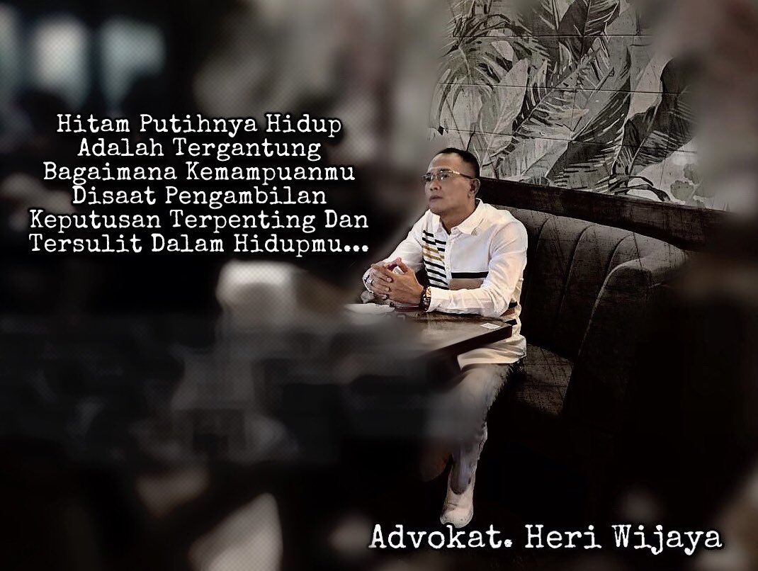 Advokat Heri Wijaya (@advokatheri) on Twitter photo 