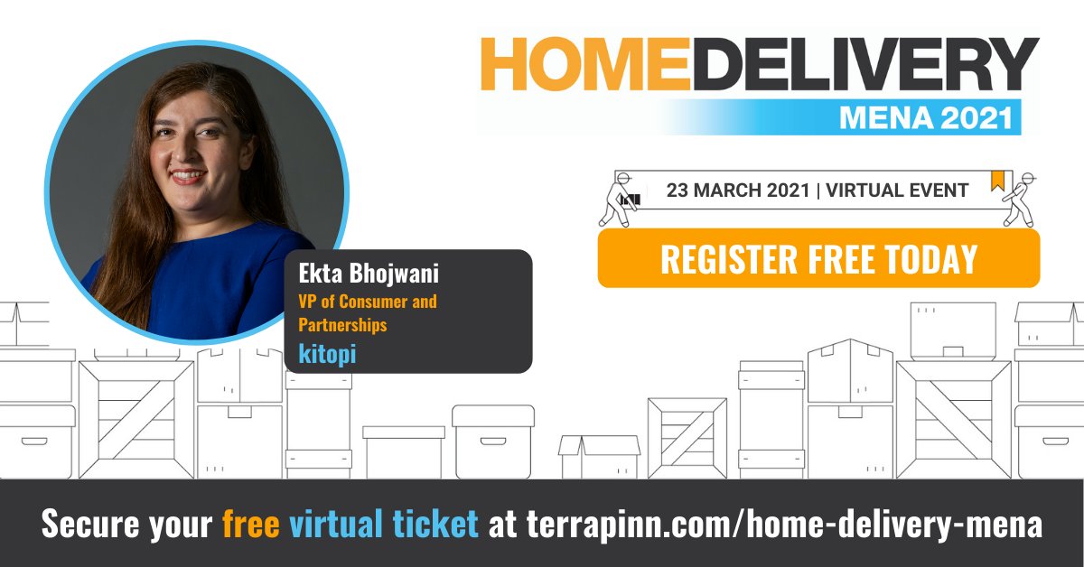 🎉 SPEAKER ANNOUNCEMENT 🎉

Ekta Bhojwani, VP of Consumer and Partnerships at <a href="/KitopiHQ/">Kitopi</a> is confirmed to speak next month in our #reverselogistics track - don't miss it!

See all confirmed speakers: bit.ly/3pZcysc
Register free: bit.ly/37d461m

#HomeDeliveryMENA