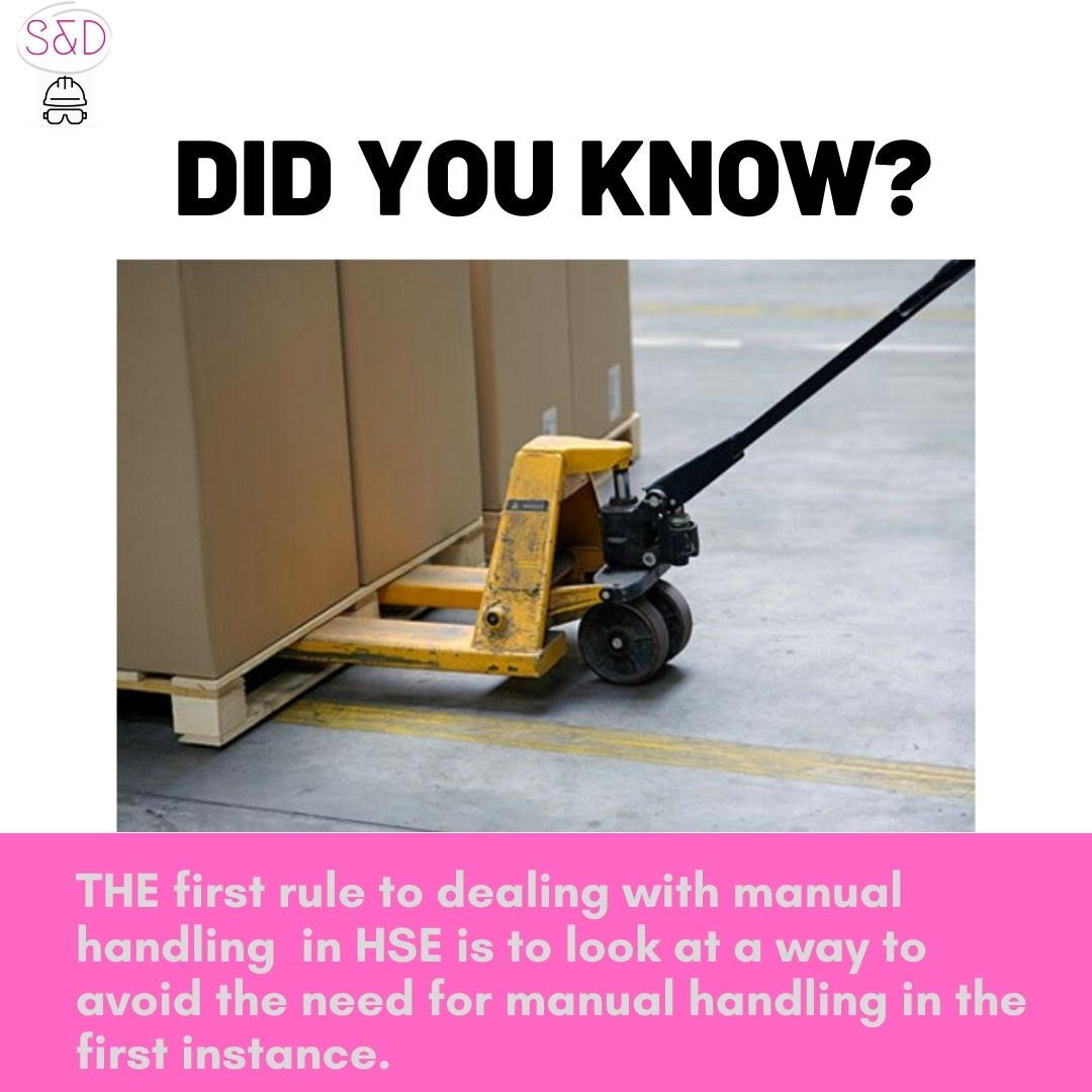 Tasks may involve bending, repetitive motions, or lifting heavy loads. As with other risks in the workplace, the first rule is to look at a way to avoid the need for manual handling in the first instance

#MondayMotivation
#HSE
#SafetyFirst
#WorkPlace
#HealthAndSafety