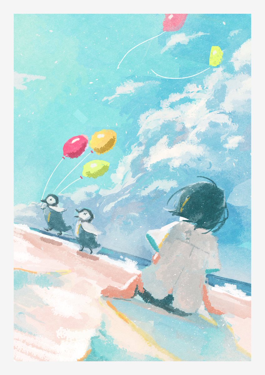 「『空だって飛べるよ』 」|shi-roのイラスト
