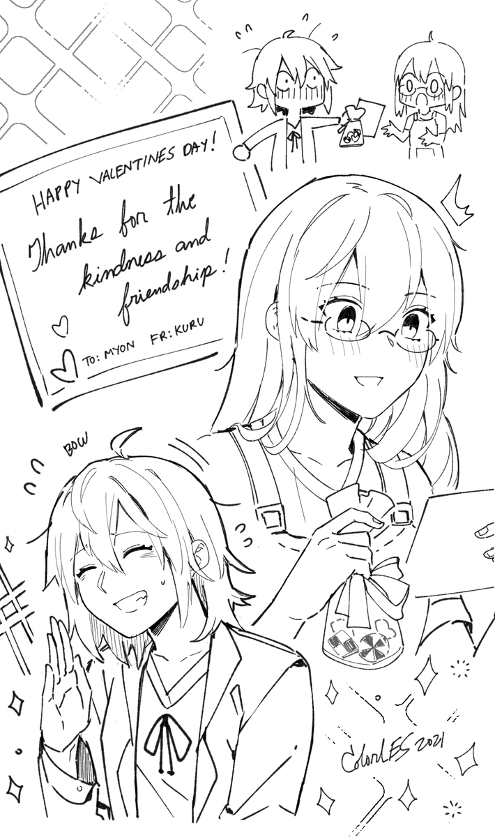 Valentine's Gift from my Friend @Color_LES /// >u< ///
I thank you for the fun times we've had too! ^^ Let's play again soon ~
I love the "cookies" btw! >:3 I hope to see you again sometime in the future >:D