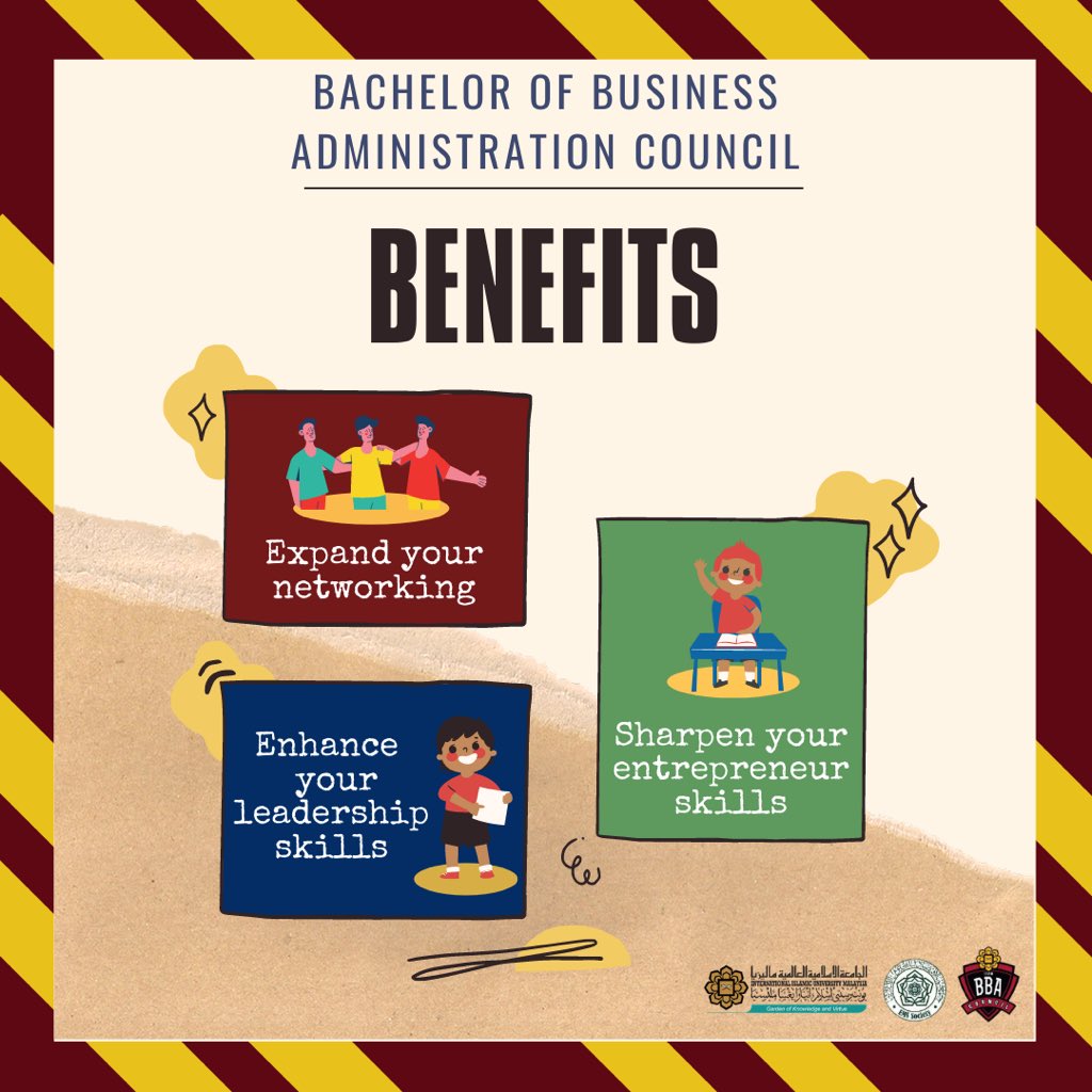 BBAC_IIUM's tweet photo. 🎖🔎 [RECRUITMENT OF SUBCOMMITTEES FOR THE BBA COUNCIL] 🔍🎖

Assalamualaikum w.b.t,
Greetings to all KENMS students,

We are glad to announce that Bachelor of Business Administration Council (BBAC) is currently recruiting subcommittees for tenure 2020/2021. https://t.co/D10DOmZd1n