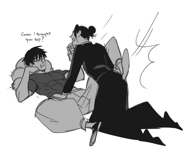 Toji lunchbreak doodles from last year that I forgot to post 