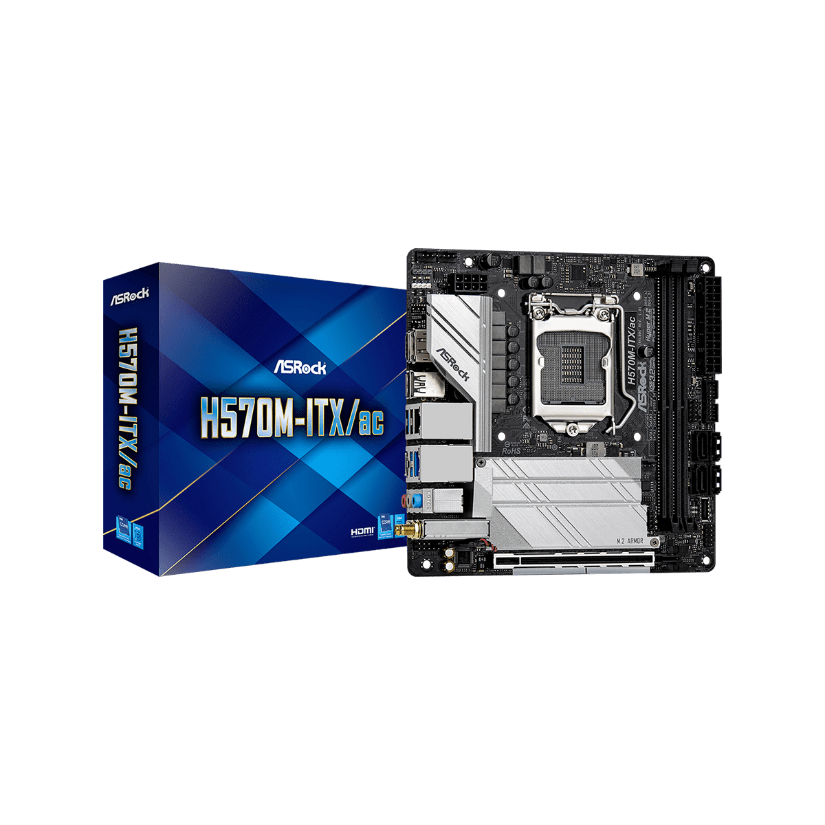 cfd_sales_inc's tweet photo. 【新製品情報⑫】
ASRock LGA 1200 Intel H570
Mini-ITX マザーボードを発売

【型番】H570M-ITX/ac

■店頭想定売価：￥18,000前後(税別)
■発売予定：2021年3月5日

詳しくは⬇️
https://t.co/0h0mBHs8o0

#ASRock
#H570
#マザーボード
#CFD販売 https://t.co/3YYCovgT5j