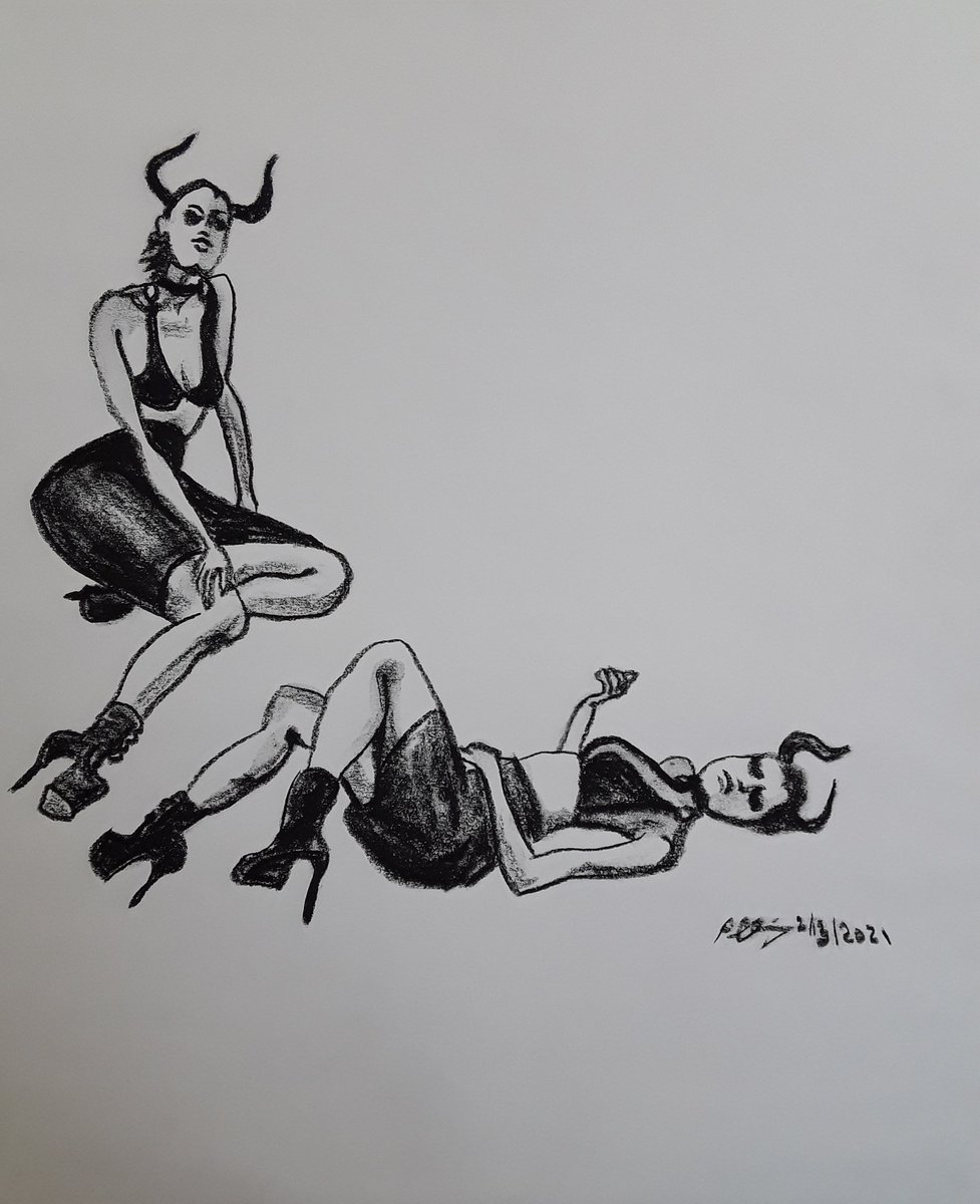sharkypad's tweet photo. The sleek black #model/
She poses #Dark #Valentine/
#fear & #love entwine
#haiku #ValentinesDay #artistsontwitter #artist #fantasyart #life #art #lifedrawing #Livestream #BLM #beauty #livestreamlifedrawing #artistscreate #cosplay #artwork #GalleryGirlsLA @TheGalleryGirls #drawing https://t.co/XYkjmyBti0