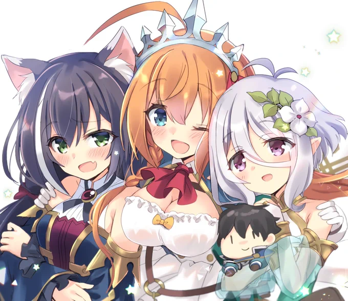 プリコネ3周年🎉おめでとうございます!マイペースにコツコツずっと楽しんでます!みんな大好きだ～～～✨✨✨
PN:ひづき夜宵
#プリコネファンアート #プリコネR 