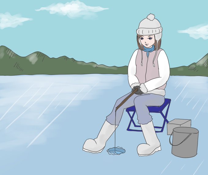 ワカサギ釣りのtwitterイラスト検索結果