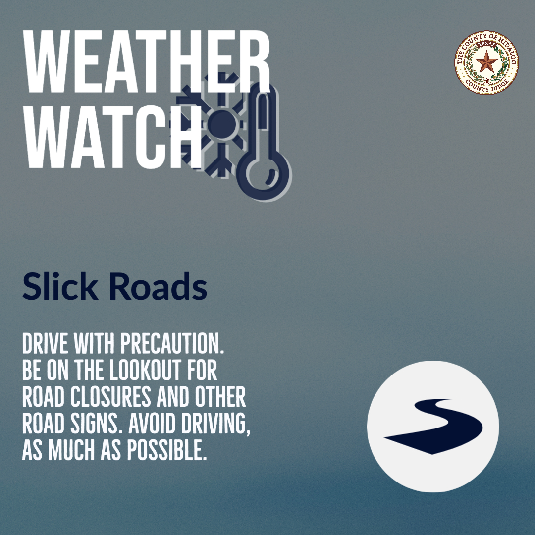 JudgeCortez's tweet photo. Please stay home. The freezing line continues to get closer to the RGV. If you can avoid driving, please do so.

Stay safe! https://t.co/rkb5nmglp9