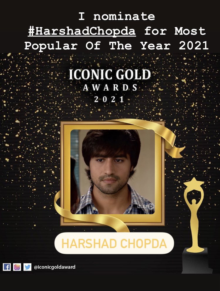 pinkoz_zz's tweet photo. @aJAYMJAISWAL I nominate #HarshadChopda for Most Popular Of The Year 2021 #IconicGoldAwards2021 https://t.co/LjG6UOLvXB
