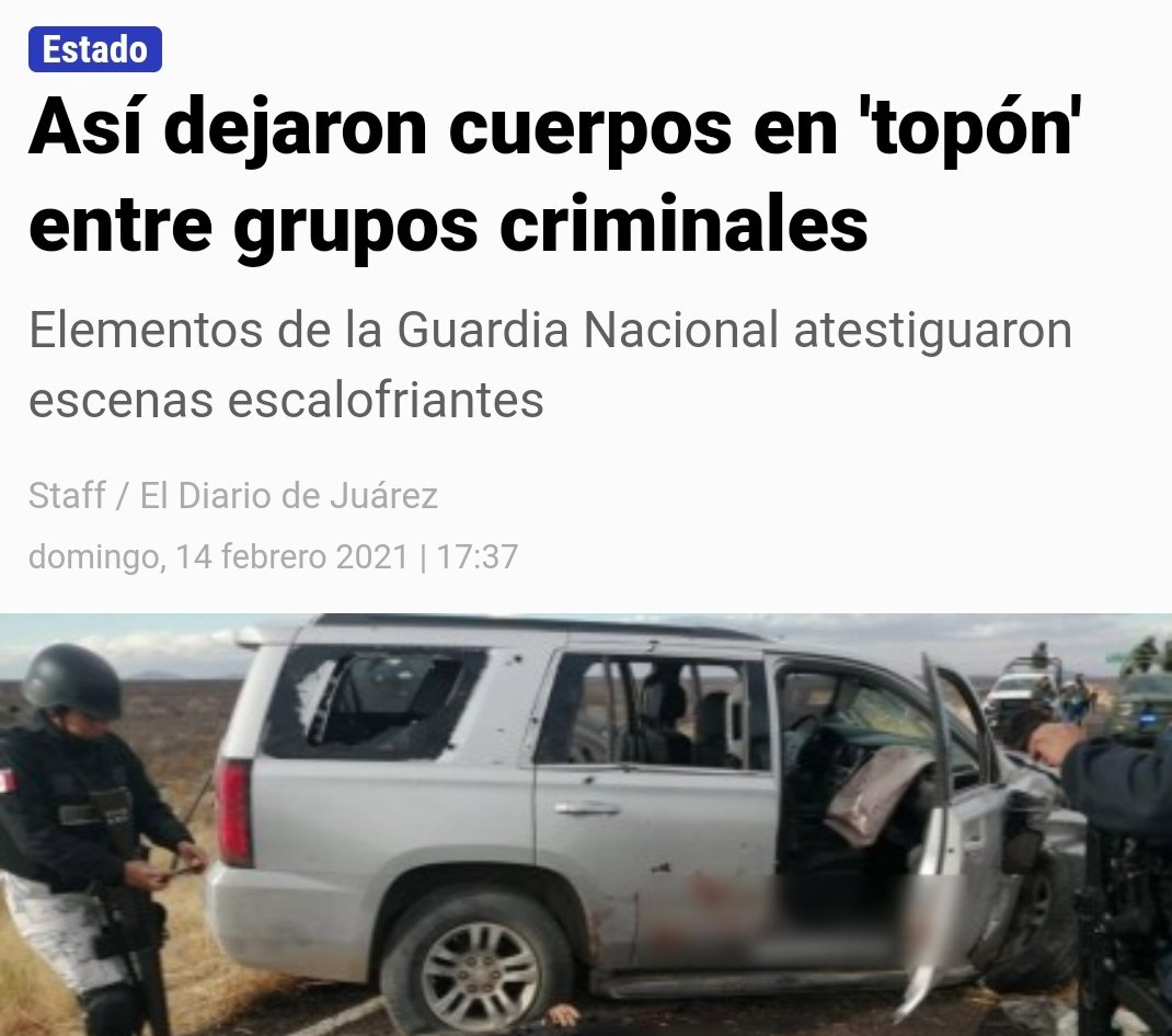 Hoy El Heraldo publica que el CJNG llegó a Chihuahua en alianza con La Línea para "pelear la plaza."El mismo día que un enfrentamiento a media carretera deja 5 muertos (3 decapitados).Aquí hago unas observaciones porque este asunto me dejó muchas dudas...