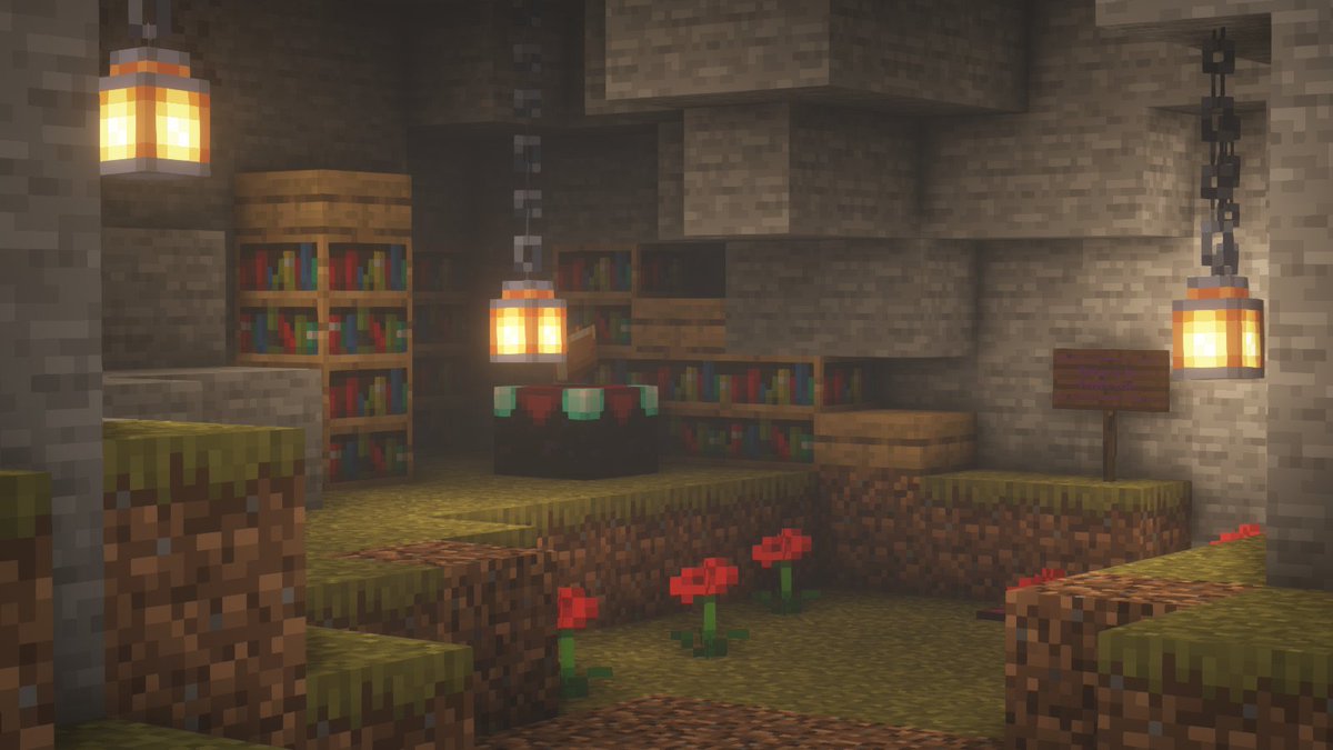 plantmyth's tweet photo. I started to make a cool mountain village!! Also found a cool shader and decided to take pictures #minecraft #mcshaders #mcpicture https://t.co/0T1dPwtUfa