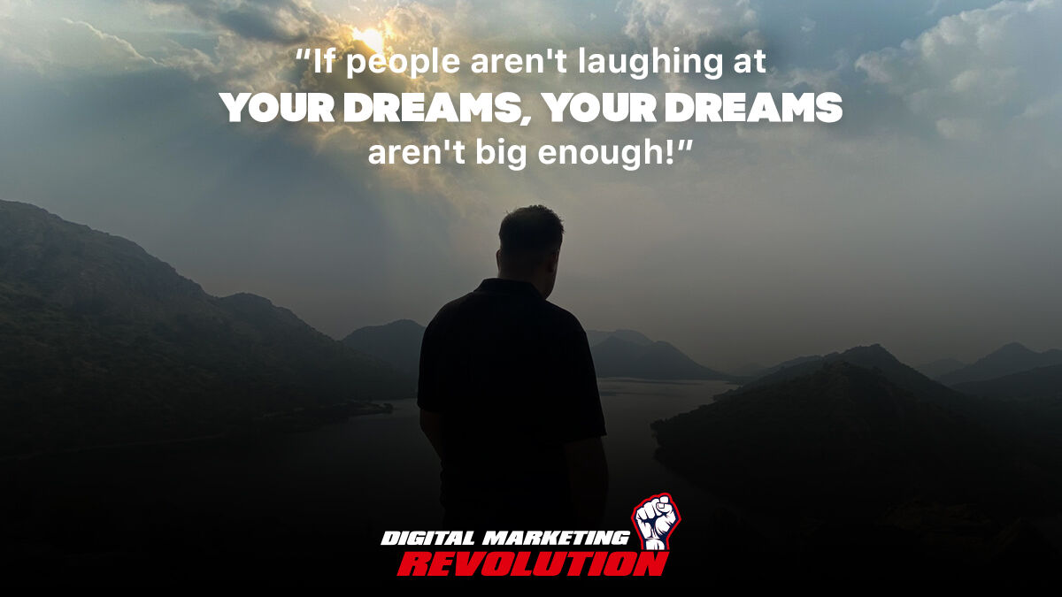 DMRcourse's tweet photo. Life Update:
.

.
If people aren't laughing at your dreams, then you're not dreaming big enough.
.
.
.
.
.#mondaymotivation #motivational #motivationmonday #motivationalspeaker #motivationalquote #motivationalmonday #motivation #business #inspiration https://t.co/wJPwQGnrpA